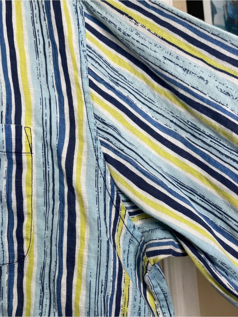 Tommy Bahama 100% Linen Striped Long Sleeve Button Up Shirt Men's XL - Picture 6 of 7